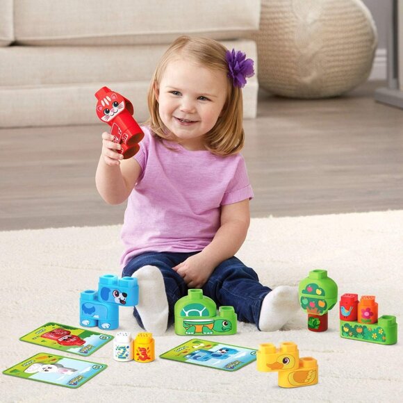 Leapfrog Leap Builders Blocks Pet Pals 27 Pieces For Age 2+ New in Box - Picture 12 of 16